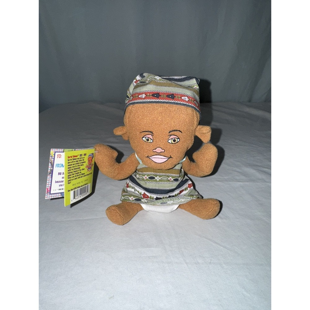 Harriet Tubman BIG BRAINY BABIES Stuffed Plush Little Genius Doll Vintage 1998